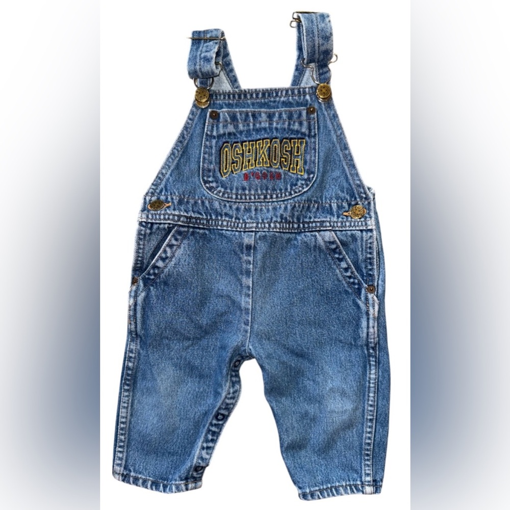 Vintage OshKosh B'gosh Blue Denim Overalls 12 months